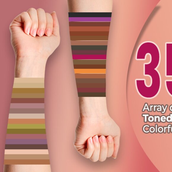 Profusion Cosmetics 35 Shade Starlet Vibrant Eyeshadow Palette - Picture 8 of 16